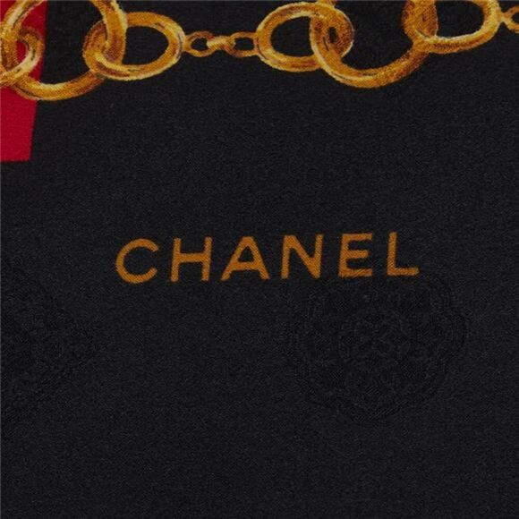 Chanel CC Mark Chain Silk Scarf - Picture 3 of 5